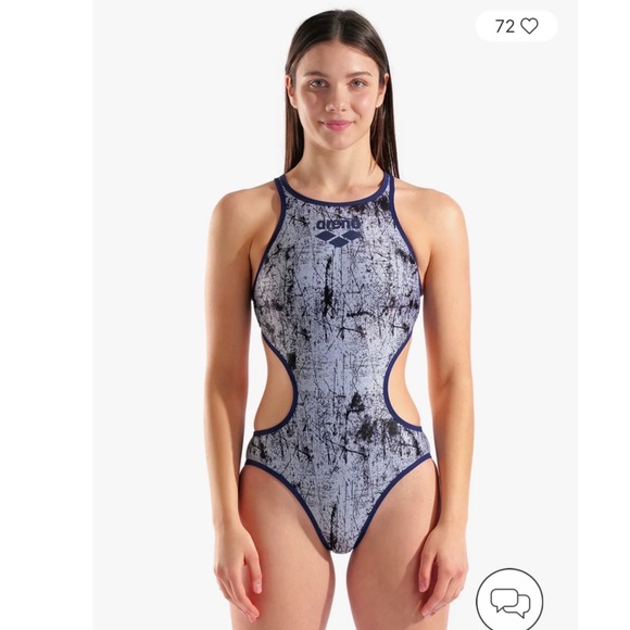 Arena Other - Arena One Lacquer One Piece Swimsuit Multi White-Navy Size 36